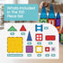 100-Piece Set, Set Playmags Magnetic Tiles for Kids STEM Educational Building Blocks Toys for Kids, Includes Click