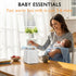 Waterless Baby Bottle Shaker and Warmer, Fast Heating & Automatic Mixing for Formula, Adjustable Temperature, Quiet