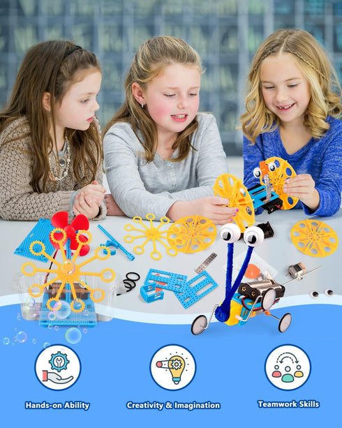 6-in-1 6-12, 8-12, 6 7 8 9 10 12 STEM Kit for Kids Ages STEM Toys for Boys Ages Robot Building Kit & Car Crafts