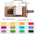 Set 12-Color 100% 20 Fuumuui Watercolor Sketchbook Refillable Travel Paints Kit & Cotton Cold Press Sheets Art Journal