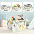 Clastyle Vine Woodland Animal Baby Basket, Toddler Gift Toy Chest Box, Nursery Room Decor Organizer
