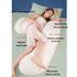 HAPIKI Pregnancy Pillows for Sleeping, U Shaped Full Body Pillow for Pregnancy Women,Detachable&DIY Maternity