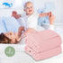 2 Pack 100% 40x40Inch SWEET DOLPHIN Muslin Baby Bath Towels Blanket - Cotton Towel for Babies, Infants, Toddlers