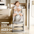 CheerKid Toddler Potty Training Toilet Seat-Alongside Foldable Potty Train Chair Adapter, Potty Seats with Steps Ladder