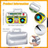 Gejoy 2 Pieces Inflatable Radio Boombox Mobile Phone Props for 80s 90s Hip Hop Theme Party Decorations
