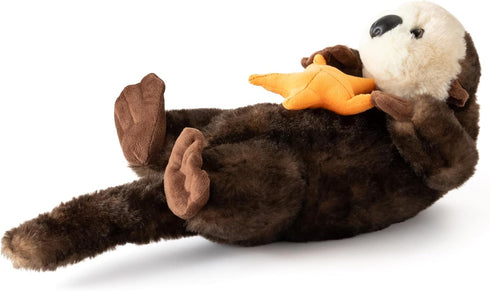 18 inches The Petting Zoo Sea Otter Stuffed Animal with Star, Gifts for Kids, Wild Onez Ocean Animals, Sea Otter Plush