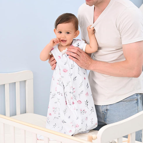 3 Pack 100% 0-6 2-Way david's kids Organic Cotton Baby Sleep Sack Months, Ultra Soft Baby Wearable Blankets