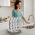Countertop Baby Bottle Drying Rack, Vertical Bottle Rack Dryer Space Saving Bottle Drying Rack Organizer with Brush
