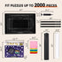 2000 1500 1000 500 Jigsaw Puzzle Mat Roll Up - Pieces Puzzel Matte, Black Roll-Up Puzzles Mats Felt Save Trays