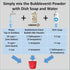 Bubbleventi Giant Bubble Mix, 100% Vegan Non-Toxic Powder Makes 20 Gallons of Premium Bubble Solution