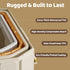 Wanchouse Collapsible Baby Bathtub for Newborn to Toddler, Foldable Toddler Bathtub with Drain Plug, Non-Slip Portable