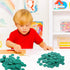 Coopay 300 Pieces Plastic Learning Counters Disks for Math Practice and Poker Chips Game Tokens, 1 Inch (Green Style 1)