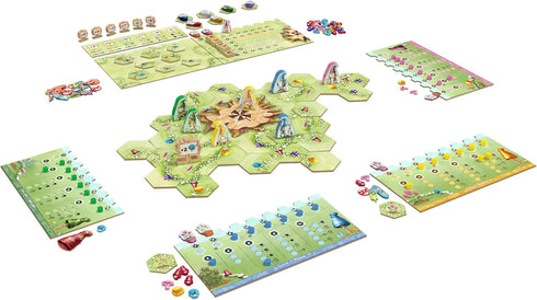 Ammon 12+, 2-4 45+ Gnome Hollow Board Game, Thematic Gnome and Garden Tile Laying & Worker Placement Strategy Game