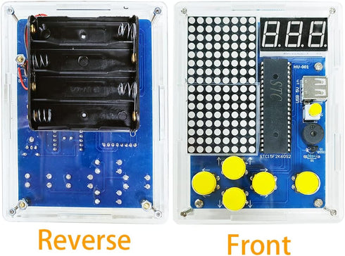 Gikfun Electronic Game Machine Soldering Projects Kit with 4 Retro Classic Games for School Learning