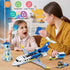 City Passenger Airplane Building Set, 711 PCS 3 IN 1 Plane Blocks Kit with Airport Terminal, Radar Tower, Luggage Truck