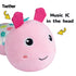 Sumobaby Infant Musical Stuffed Animal - Soft Toys with Multi-Sensory Crinkle, Rattle, Textures for Tummy Time, Pink