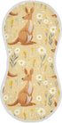 decor gift Cotton Burp Cloths Baby Soft Touch Cute Cartoon Zoo Kangaroo Yellow Baby