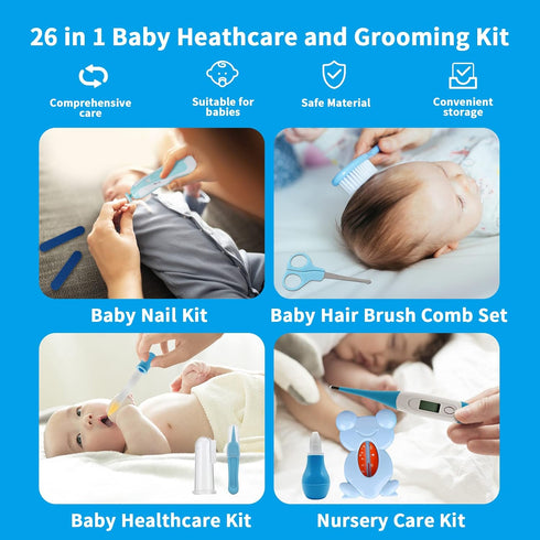 26 1 Trimmer Set Set Baby Healthcare and Grooming Kit, in Baby Electric Nail Newborn Nursery Health Care for Newborn