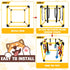 Interactive Dog Play Gym for Puppies Indoor Puppy Play Gym with Hanging Toys, Chew Accessories & Activity Posts
