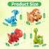 Set 3-5, Set, Assembly Dinosaur Toy for Kids Ages Magnetic Dino Toys with Lights & Sounds, Take Apart Dinosaur Building