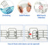 TOYMANY 20PCS Corral Fencing Panel Accessories Playset with 2 Gates for Barn Paddock Horse Stable