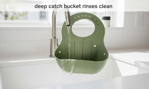 Heaveroo Silicone Vomit Bib, America's ONLY Safety Compliant Silicone Vomit bib, XL Bucket Design to Catch Vomit