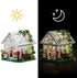 Set, Playset (597 Flower House Building Creative Garden Toy with LED Light, Build a Greenhouse Model, Great Gift