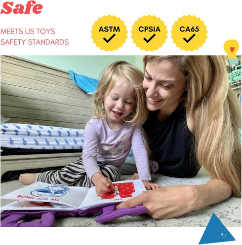 1-3, 1 2 3 4 2-4 BAVY My Quiet Book - Toddler Travel Essential, Car Airplane Activity Book, Montessori Busy Board