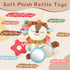 0 3 6 12 TYRY.HU Car Seat & Stroller Activity Toy,Soft Plush Cot Hanging Toy, Baby Rattle Toy with Strap,Developmental