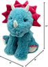 warmies Microwavable & Weighted Stuffed Animals, Triceratops - Heated Stuffed Animal Plushie for Warmth & Comfort
