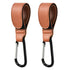 Stroller Hooks for Hanging, 2 PCS Durable Leather Style Clip Straps for Diaper Bags & Grocery Shopping