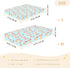 KICPOAY 52x28 Sea Crab Toddler Bed Crib Sheets Baby Crib Sheets Cover for Soft Mini Crib Mattress