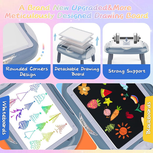 1-2 MAYESAR Magnetic Board for Kids, Year Old Boy Gifts with Magnetic Letters and Numbers, Toddler Easel for Boy