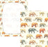 Mazeann 52" 28" 9" Vintage Elephant Crib Sheets Soft Breathable Fitted Cotton Baby Crib Sheets Mattress Cover for Girl
