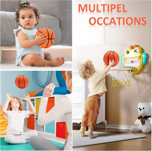 30Pcs 7" Inch Mini Basketball Balls Bulk - Small Basketball Set with Pump for Indoor Outdoor Play and Party Favors