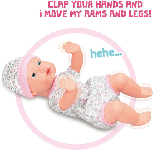 3+ Mother Love Crawling Baby Doll,Interactive Baby Dolls with Sounds and Movements,with Feeding Toy, for Year Old Girls