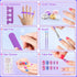 Set 3-12 Kids Nail Polish for Girls, Non-Toxic All-in-One Nail Art Kit with Nail Dryer and Peelable Nail Polish, Ideal