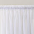 No. 918 Emily Sheer Voile Rod Pocket Door Sidelight Curtain Panel, 28" x 72", White