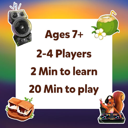 Skillmatics Card Game - Jungle Party, Fun Family Game of Strategy & Luck, Gifts for Ages 7 and Up