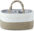 PandaEar Portable Baby Diaper Caddy Organizer, Cotton Rope Diaper Caddy for Newborn Infants - Brown
