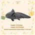 FRANKIEZHOU 31.5" Giant Axolotl Plush - Grey, Lifelike Soft Stuffed Animal, Gifts for Boys and Girls