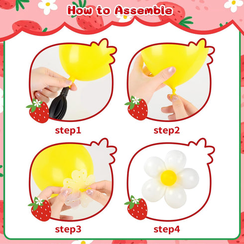 Fantspati 1st Berry First Birthday Decor Strawberry Birthday Decorations for Girls, Sweet One Birthdays Party