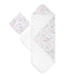 aden + anais Muslin Backed Hooded Towel Set, Ma Fleur