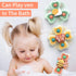 Spinning Sensory Learning Toys for Toddlers 1-3, Suction Cup Spinner Toy, Birthday Gifts for 1-2 Year Olds