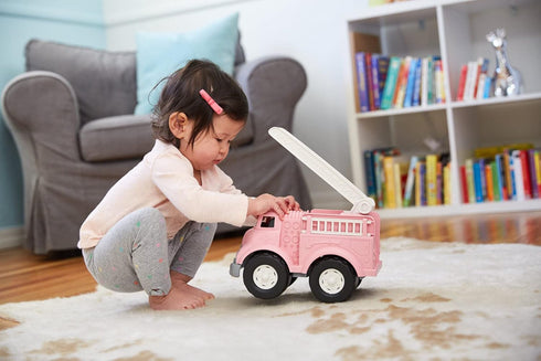 Pink Fire Engine Toy for Kids