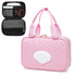 Diaper Clutch Bag with Wipes Pocket, Mini Organizing Pouches for Baby Travel Essential, Stroller Diaper Bag, Pink