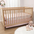3 Set Set The Peanutshell Whimsical Floral Piece Baby Crib Bedding for Girls, Pink Botanical Nursery Decor, Reversible
