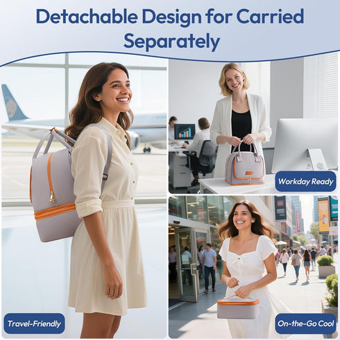 S1/S2, Pack, Backpack NCVI Breast Pump Bag for Spectra Breast Milk Cooler Travel Bag with Ice Double Layer Removable