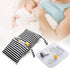 2Pack Damero Breast Pump Parts Bag, Wet Bag for Breast Pump Parts Storage with Waterproof Mat, Black Strips
