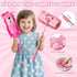 Playset 2-4, 6-Piece Set TUZT Kids Cleaning Toys for Ages Compact Pretend Vacuum with Light & Sound (No Suction)